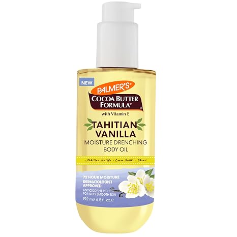 Palmers Cocoa Butter Tahitian Vanilla 6.5 FL Body Oil